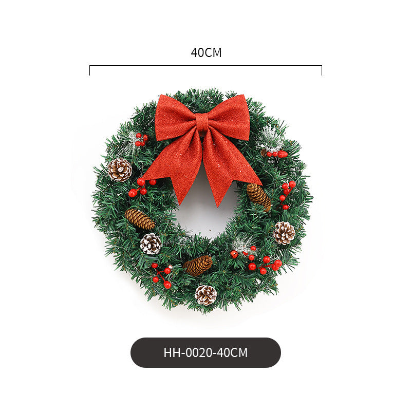 Christmas Garland Decoration Door Hanging Scene