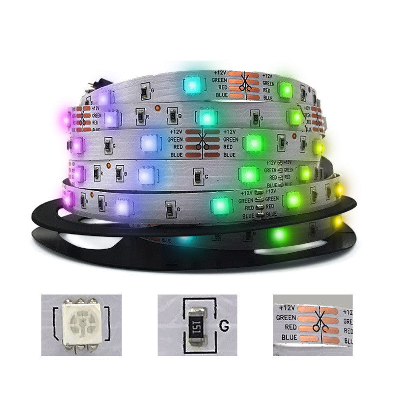 5050 RGB LED Strip Light Set with 24 Key Remote