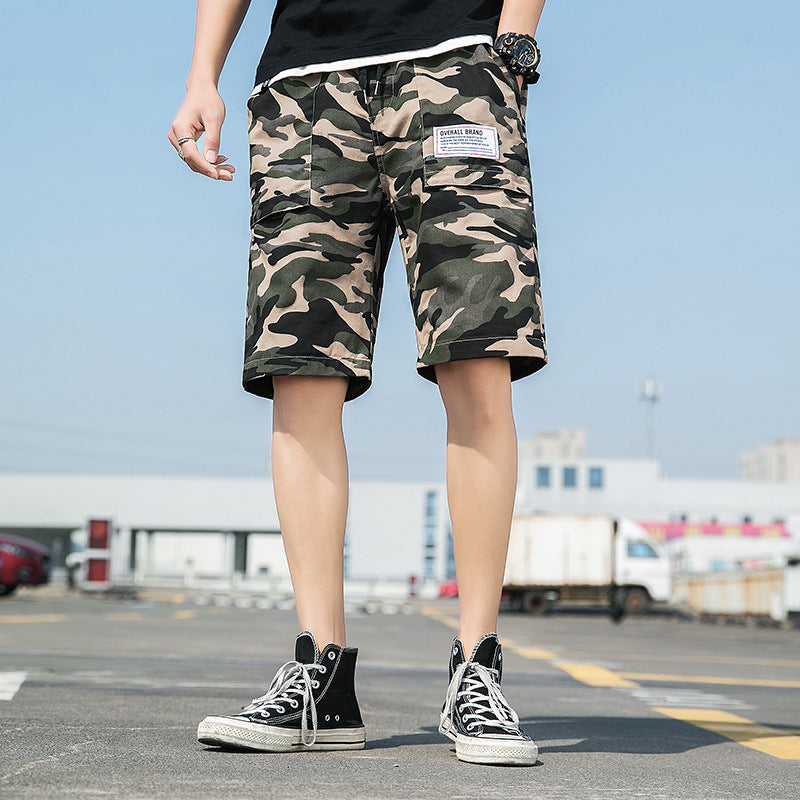 Men's Camouflage Cargo Shorts Regular Cotton Straight Fit
