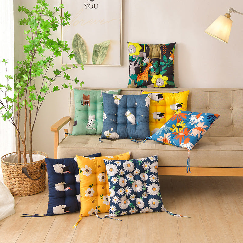 Printed Thickening Chair Seat Cushion