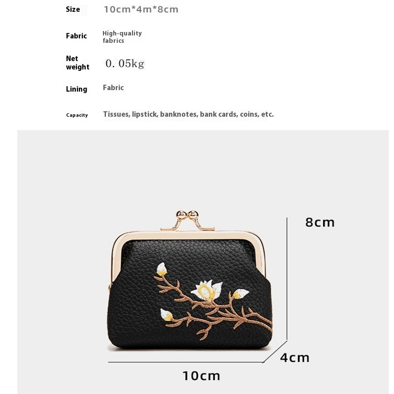 Embroidered Multi-functional New Portable Mini Wallet