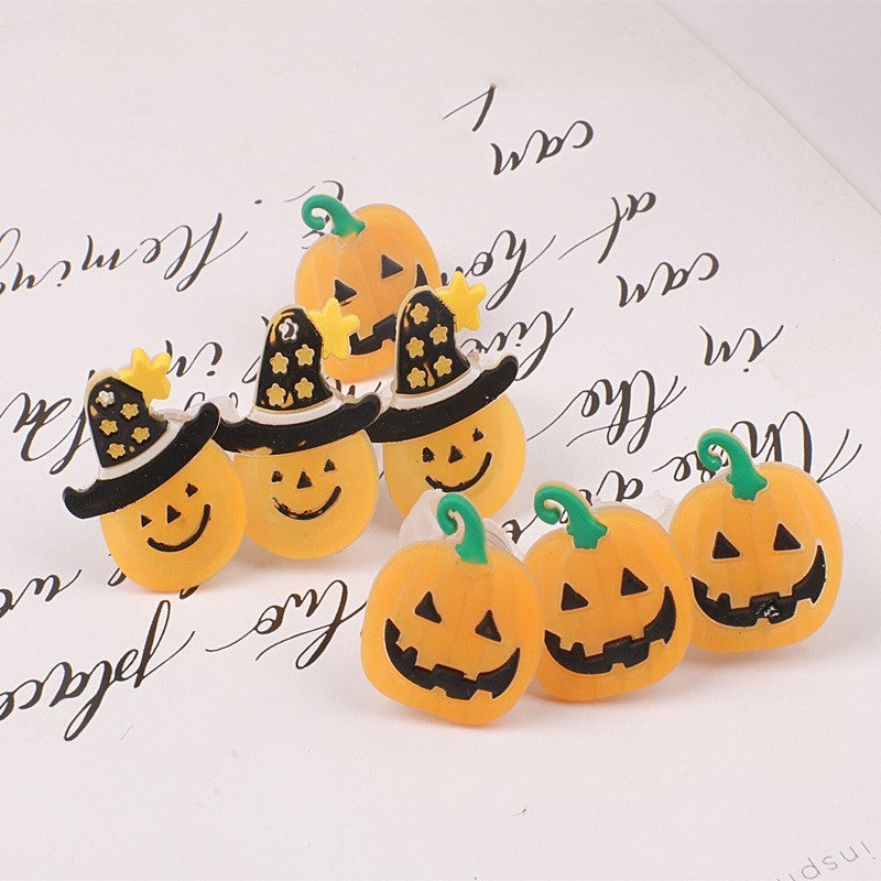 Halloween Glowing Pumpkin Ring – Light-Up Lantern Prop and Party Gift