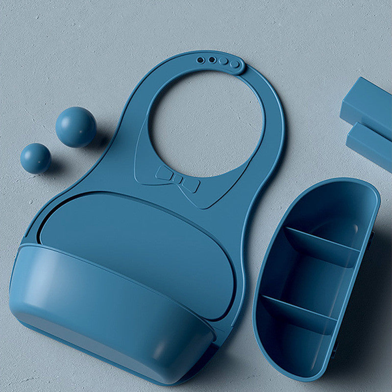 Silicone Baby Bib – Waterproof, Easy-Clean Feeding Bib with Food Catcher