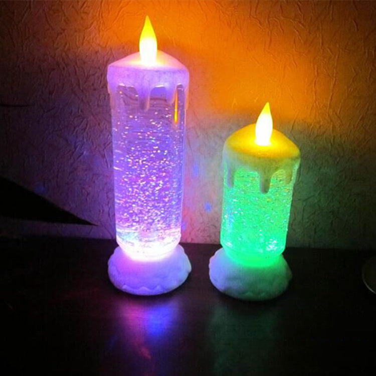 Colorful LED Water Candle Light Decorative Lamp