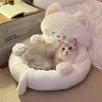 White Hug Cat 50X50X35CM