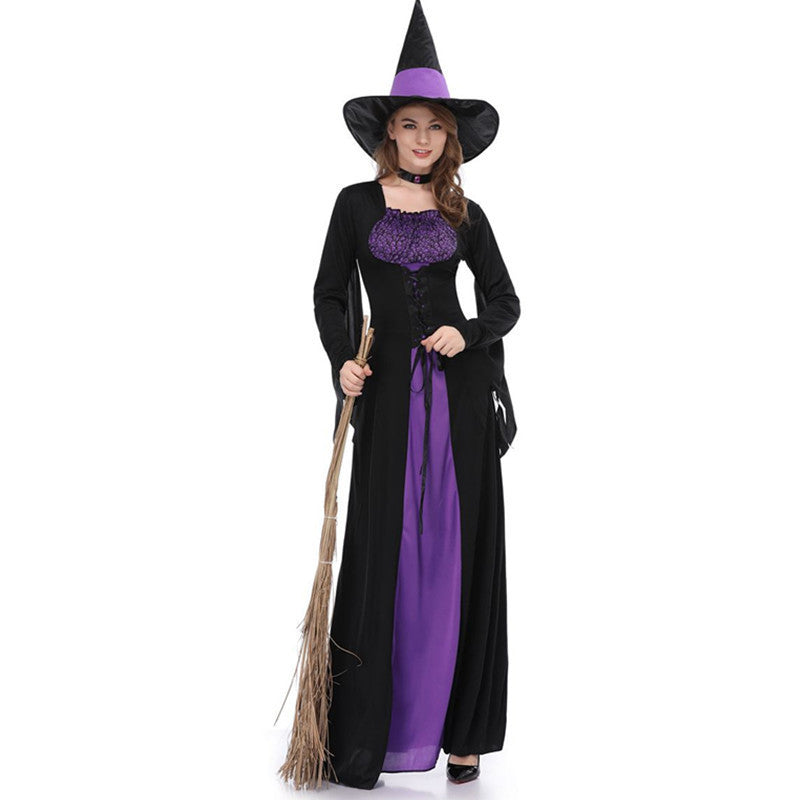 New Halloween Witch Costume for Kids Girls Dress Up Outfit