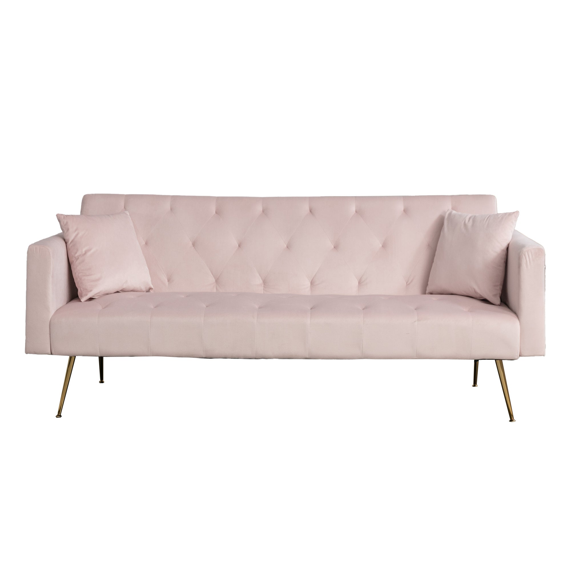 Modern Velvet  Sofa Bed Folding Futon For Lving Room