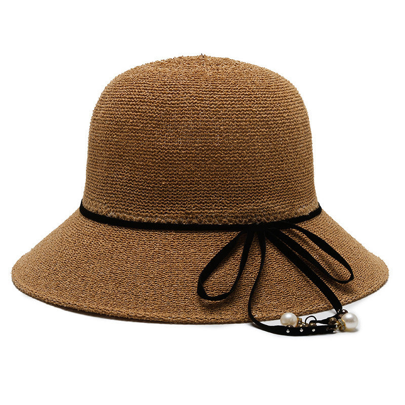 Korean Version Of Fashion Dome Fisherman Ins Trend Warp Knitted Breathable Sun Hat