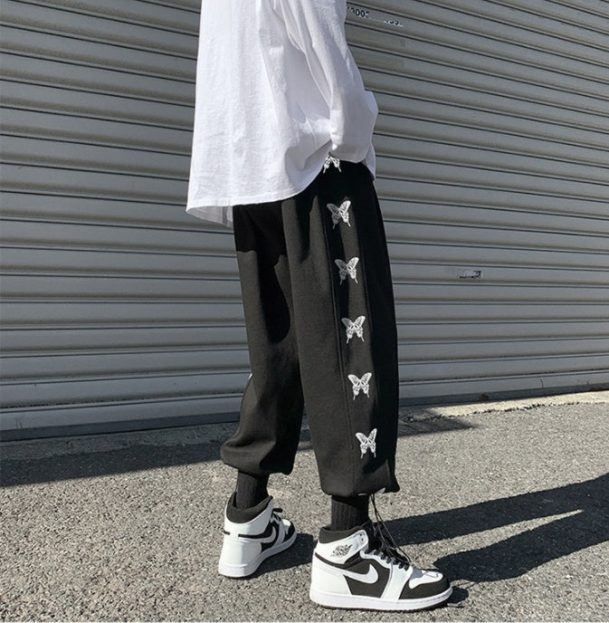 Men’s Printed Bouquet Casual Joggers – Fashion Street Style Pants