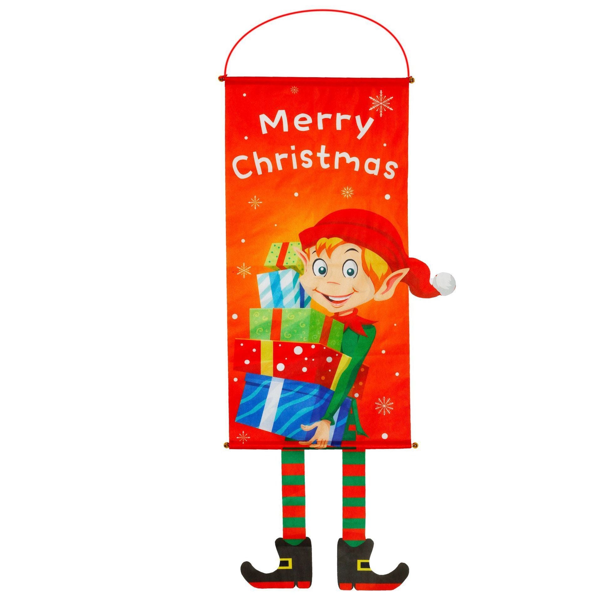 Christmas Couplet Curtain Banners Hanging Flag Window Pendants