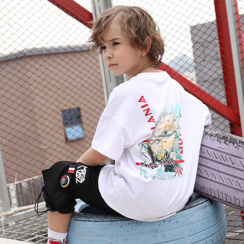 Unisex Regular Fit Cotton Graphic Tee Short Sleeve Top