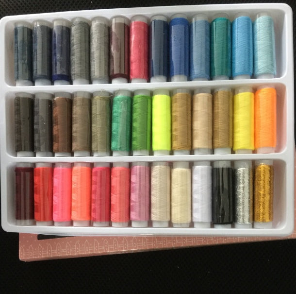 39-Color Home Sewing Thread Set – Complete Thread Kit