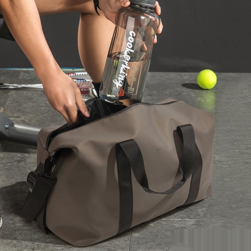 Unisex Duffel Coated Oxford Cloth Solid Color Large Capacity