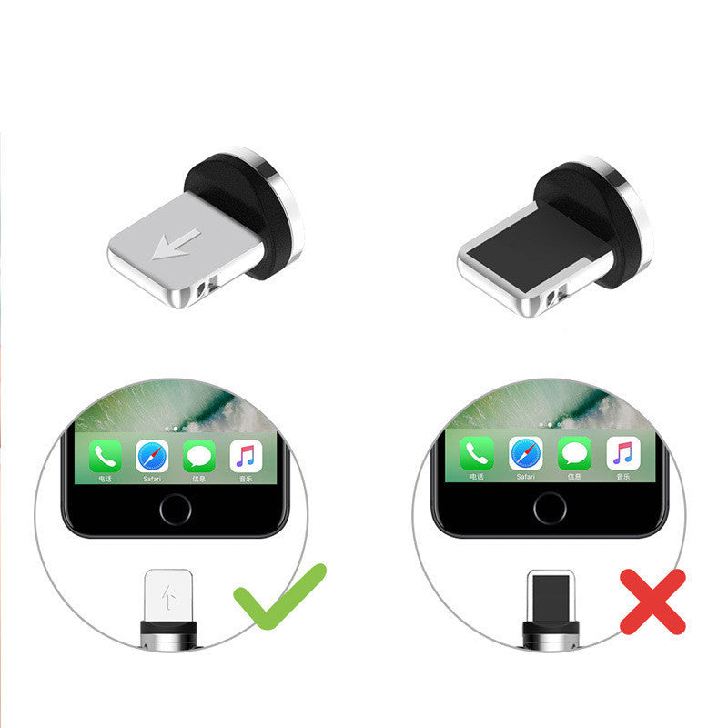 Magnetic LED Charging Cable – USB & USB-C Fast Charger