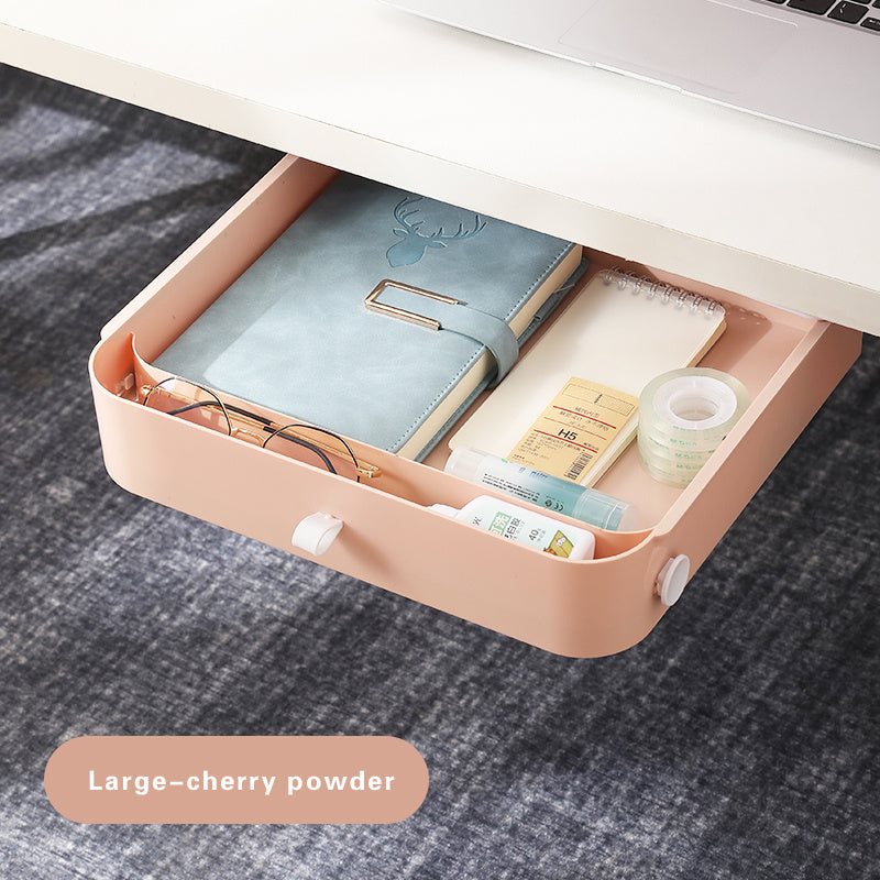 Under-Desk Drawer Storage Box – Hidden Organizer Rack