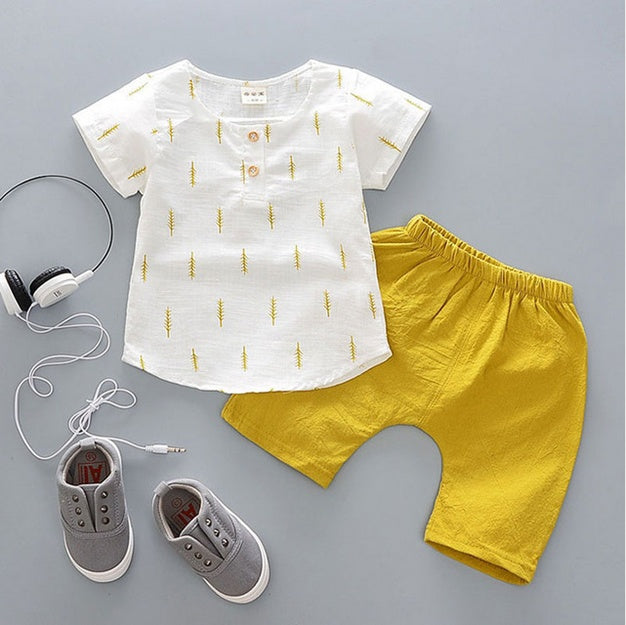 Summer Baby Boys Outfit – Casual Infant Sportswear Set