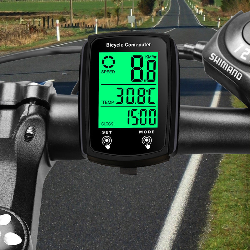 Touch Screen Bicycle Wired Code Meter Speedometer