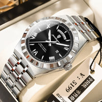 Silver shell black surface