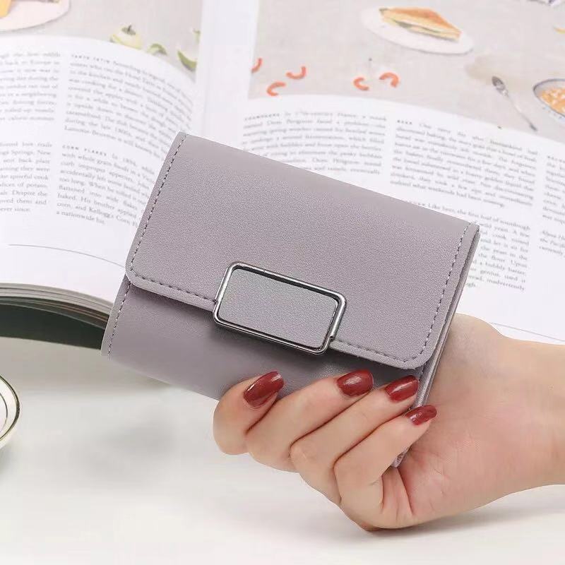 Women's Short And Simple Plaid Fashion Wallet