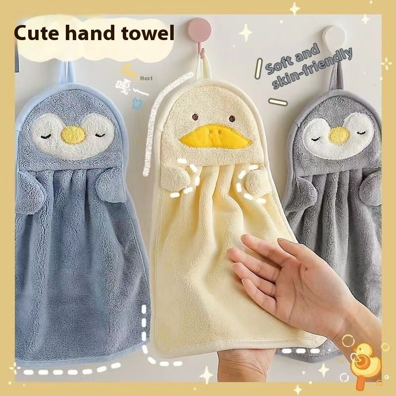 Kitchen Hanging Cute Lint-Free Household Hand Towel