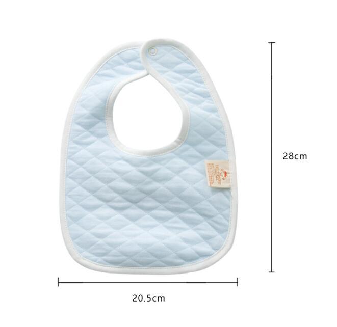 Double-Layer Cotton Baby Bib – Thickened & Soft for Newborn Feeding