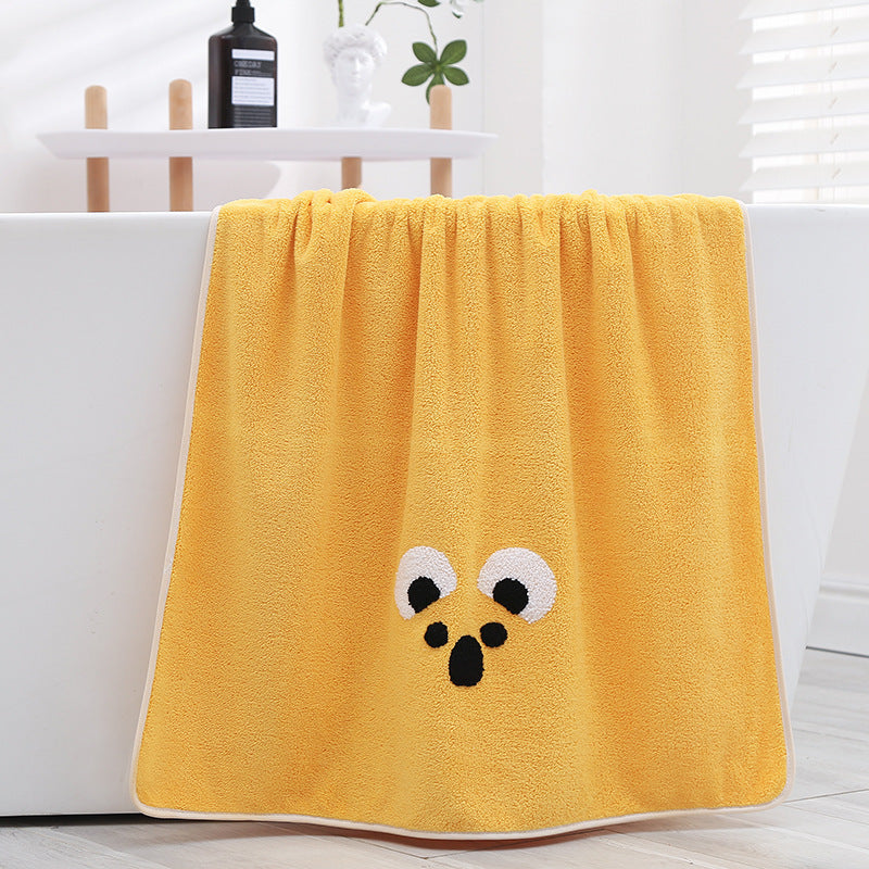Cute Animal Cartoon Men And Women Household Korean Gifts Coral Fleece Bath Towel