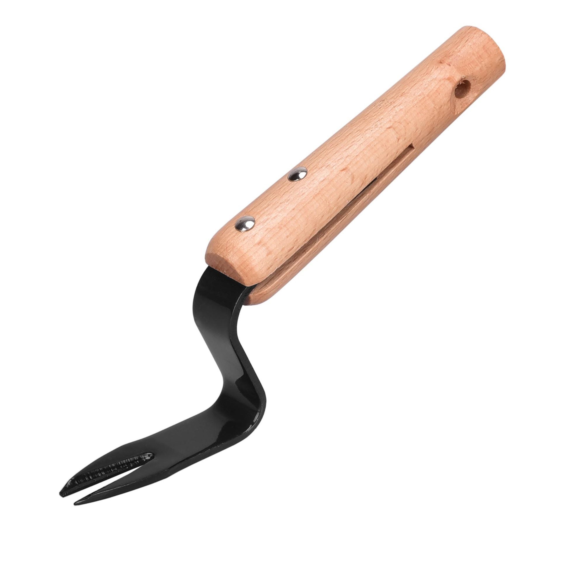 Lightweight Carbon Steel Garden Weeding and Seedling Rooting Tool with 12cm Handle