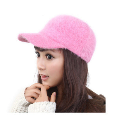 Shangtu Rabbit Fur Warm Knit Cap