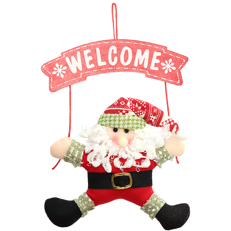 Christmas Cloth Garland Door Hanging Decoration