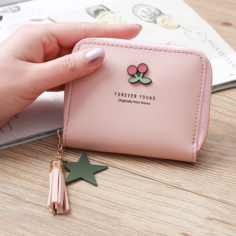 Small Flower Clutch Bag Girl Coin Purse Zipper Bag Female Wallet