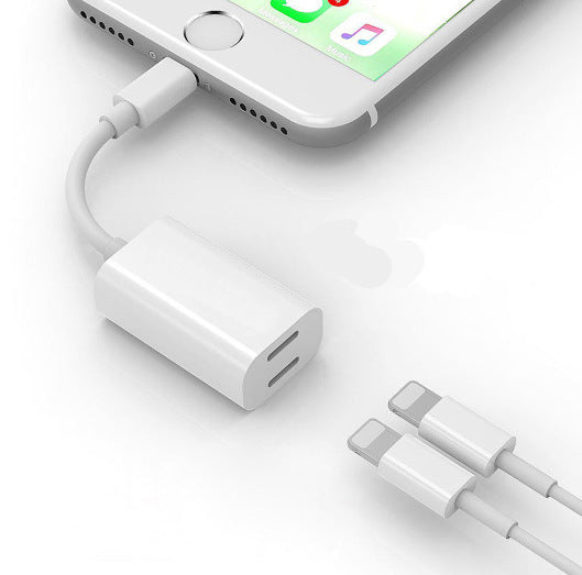 Adapter cable charging listening to music 2-in-1 headphone transfer