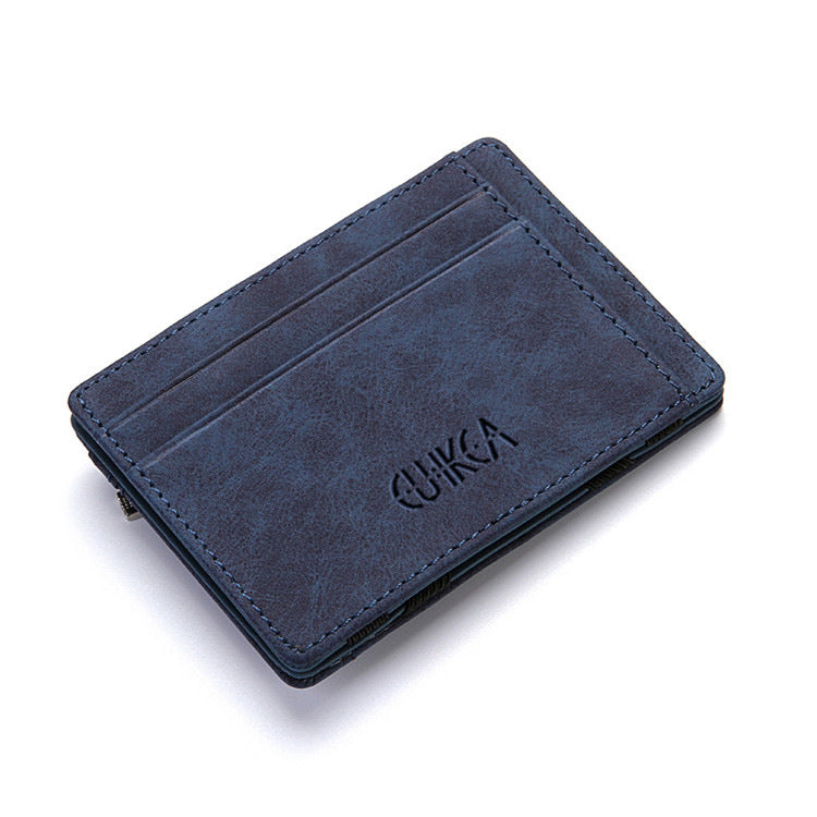 Unisex PU Leather Card Wallet Slim Flip Holder Urban
