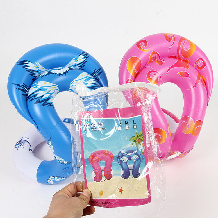 One-piece Swimming Self-taught Baby Thickening Double Airbag Children's Swimming Ring