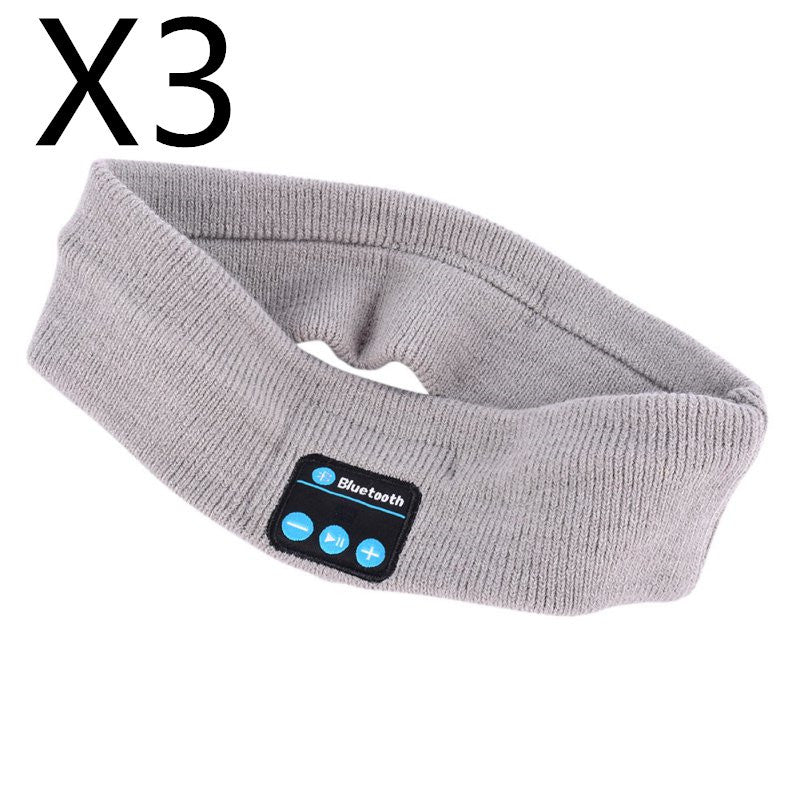 Bluetooth Headband Headphones – Sports Sweatband with Built-in Speakers & Mic