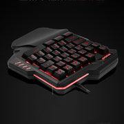 Backlit Keyboard & Mouse Combo – RGB Gaming Set, Adjustable DPI Mouse, Plug-and-Play USB