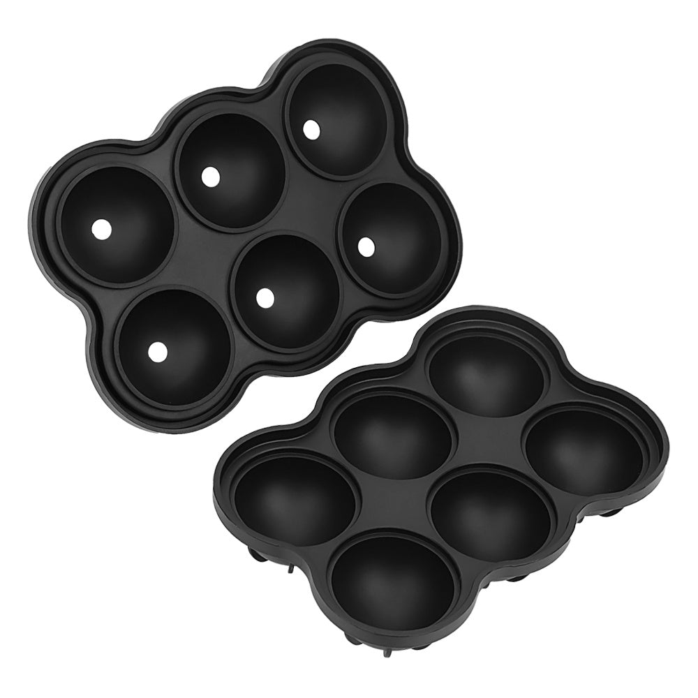 Large Ice Cube Maker – 6-Cell Silicone Ice Ball Tray for Whiskey, Cocktails & More