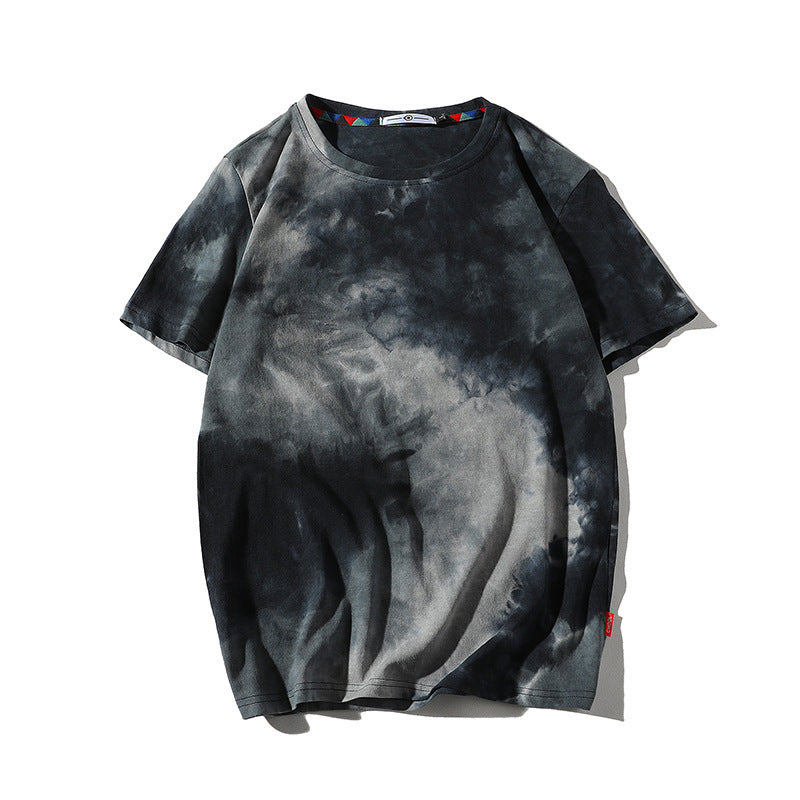 Printed T-Shirt Hong Kong Style Loose Large Size Thin Casual T-Shirt Undershirt