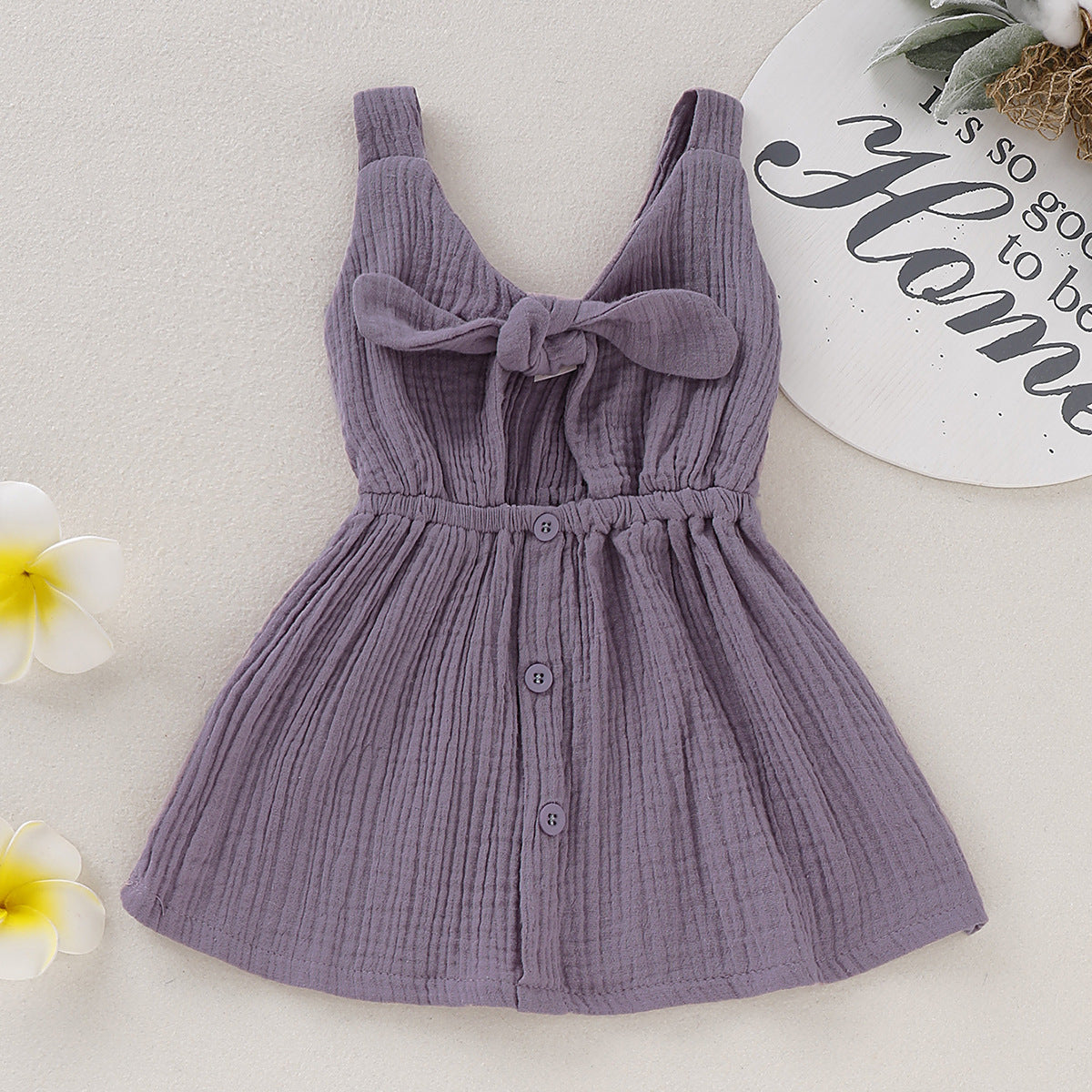 Girls Suspender Dress Cotton Regular Fit Party Wear