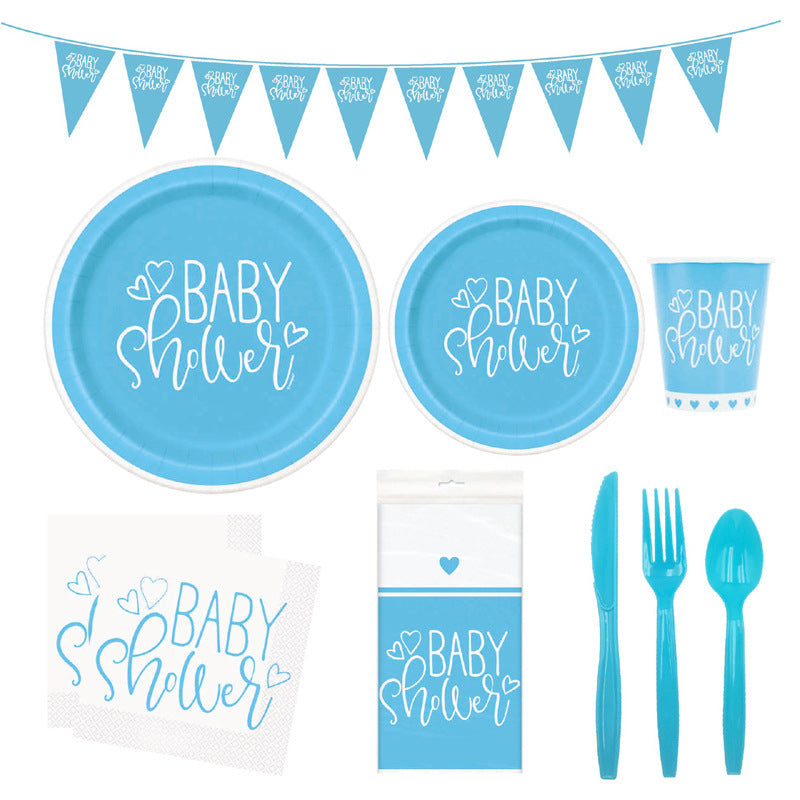 BABY SHOWER Disposable Tableware Set