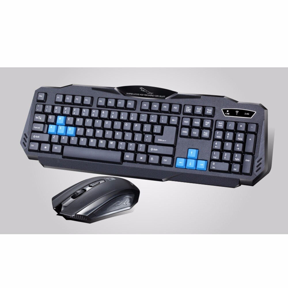 Durable Colorful Ergonomic Wireless Keyboard & Mouse Combo – Office & Home
