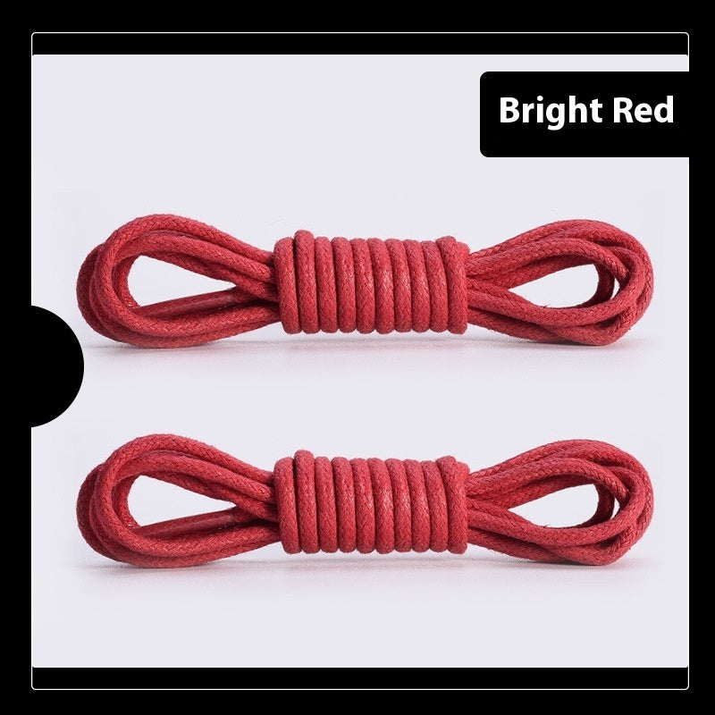 Round Waxed Shoelaces for Leather Shoes and Boots – 1 Pair