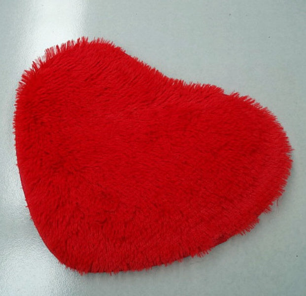 Thickened Heart-Shaped Silk Mats – Non-Slip Door Mats for Bathroom, Living Room & Bedroom