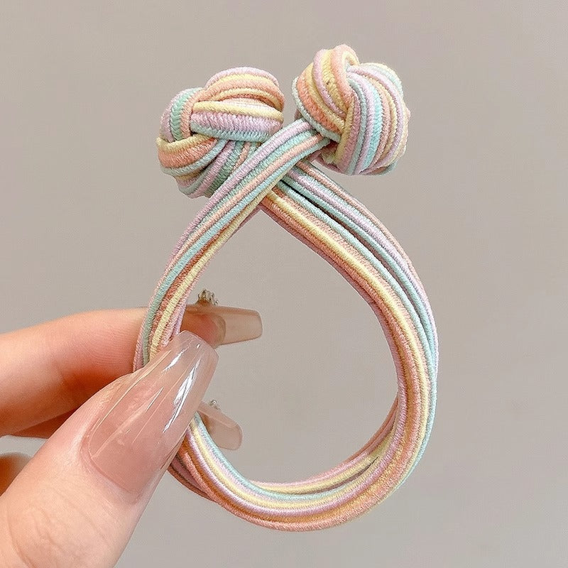 Head Rope Girls' Button High Elastic Color