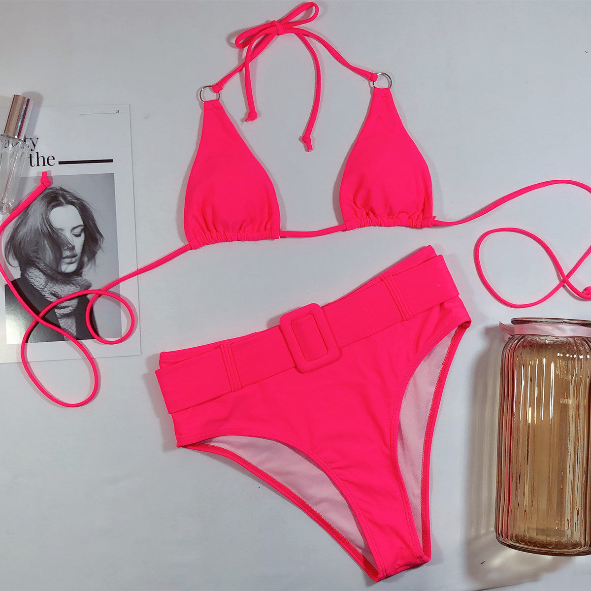 Women’s Halter Bikini Set – Beach Swimwear