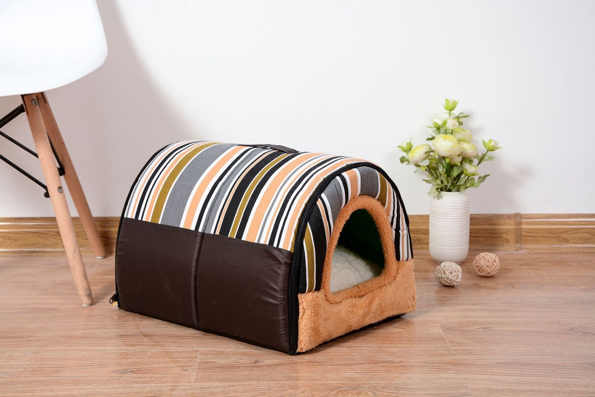 Small Lightweight Tunnel Pet House with Non-Slip Base