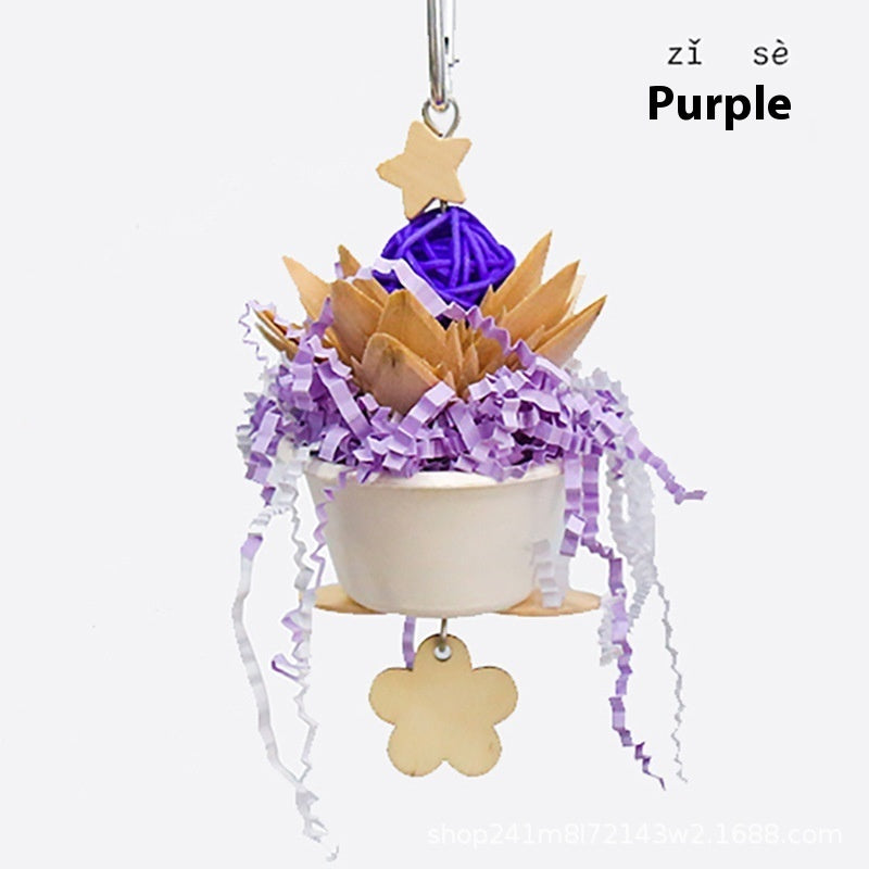 Parrot Flower Clumps Bite Toy