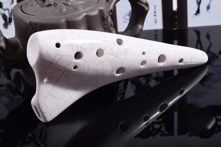 Submarine small Ocarina 12 hole treble C adjustable porcelain flute