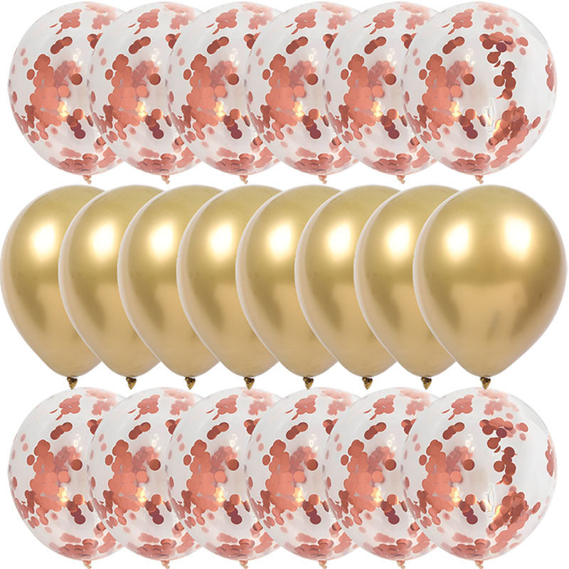 Sequined Metal Balloons