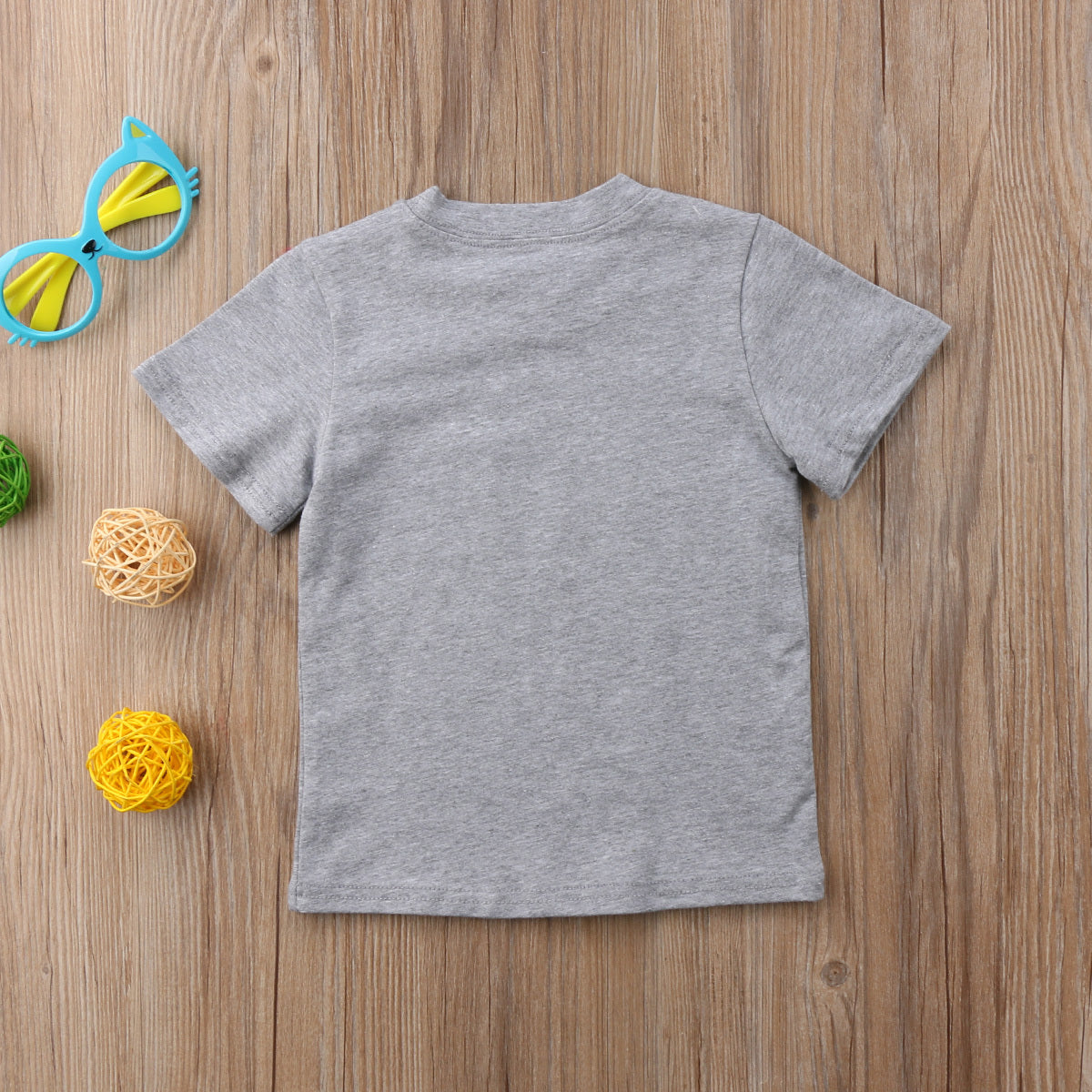 Printed Cotton Short Sleeve Kids T Shirt Regular Fit