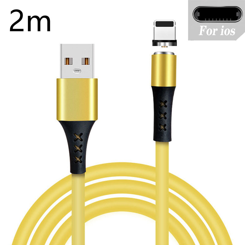 Silicone Fast Charging Mobile Phone Data Cable